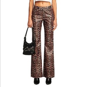 IAMGIA leopard leather pants